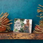 現代植物学のトロピカルな卒業クラス フォトプラーク (側面)