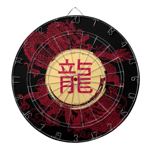 現代漢字の辰年 ダーツボード (正面)