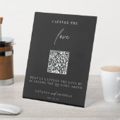 現代的でおしゃれなミニマルデザインの愛を捉える 台座サイン (インサイチュ)