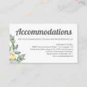 現代的でエレガントな青い水彩画 エンクロージャーカード (正面)