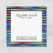 現代的でシンプルなカラフルなグラデーションデザイン スクエア名刺 (裏面)