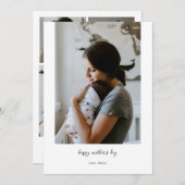 現代的でミニマルな母の日の写真コラージュ シーズンカード (正面/裏面)