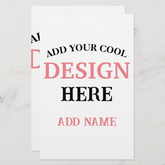 現代的でミニマル、シンプル、そしてプロフェッショナル 便箋 (正面/裏面)