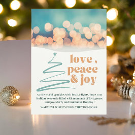  現代的で温かい祭りの愛 平和 喜び  シーズンカード