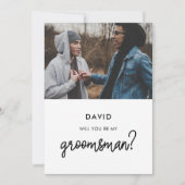 現代的なウェディングプランナー写真カード 招待状 (正面)