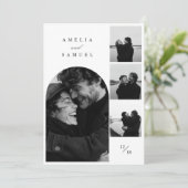 現代的なエレガントな写真コラージュ 招待状 (スタンド正面)