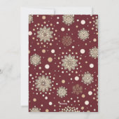 現代的なシンプルなデザインのハッピー家族ホリデー写真カード シーズンカード (裏面)