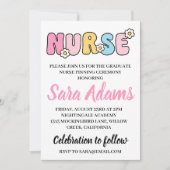 現代的なシンプルな看護ピン授与式の招待状 招待状 (正面)