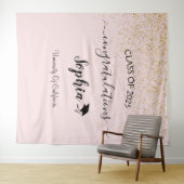 現代的なスクリプトの卒業パーティー背景 | 卒業生 タペストリー (インサイチュ(横))