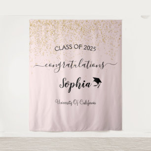 現代的なスクリプトの卒業パーティー 背景   卒業生 タペストリー