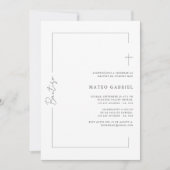 現代的なスペイン語の洗礼招待状 招待状 (正面)