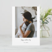 現代的なミニマルな母の日の写真コラージュ シーズンカード (スタンド正面)