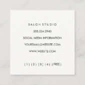 現代的な円形パターン ロイヤリティカード (裏面)