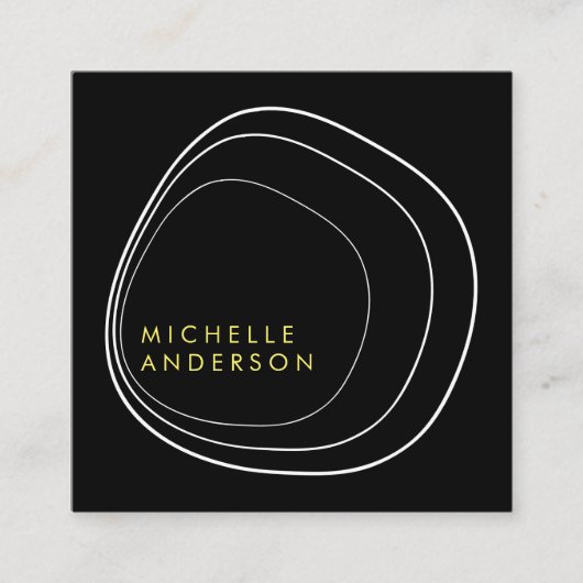 現代的な円形パターン ロイヤリティカード (正面)