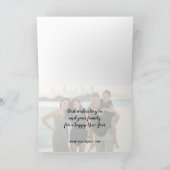 現代的な写真のタイポグラフィ ロッシュ・ハシャナーの新年 カード (内部)