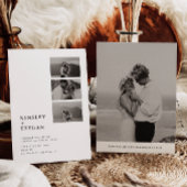 現代的な写真付きの駆け落ち発表 招待状