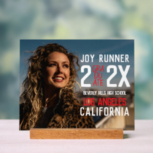 現代的な写真 高校卒業記念 アクリルサイン