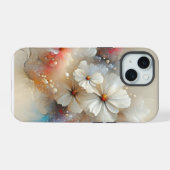 現代的な宇宙の抽象デザイン iPhone 15ケース (裏面横)
