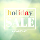 現代的な店舗の窓口ホリデーセール ウィンドウサイン (シート3)