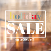 現代的な店舗の窓口ホリデーセール ウィンドウサイン (シート2)