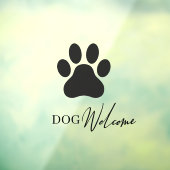 現代的な店舗の窓 犬に優しい窓用ステッカー ウィンドウサイン (シート3)
