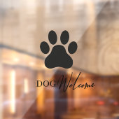 現代的な店舗の窓 犬に優しい窓用ステッカー ウィンドウサイン (シート2)