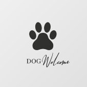 現代的な店舗の窓 犬に優しい窓用ステッカー ウィンドウサイン (シート)