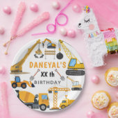 現代的な建設スタイルのシンプルな子供の誕生日 ペーパープレート (パーティー)