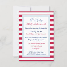 現代的な愛国的な夏の7月4日バーベキュー・パーティー