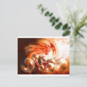 現代的な抽象アート ポストカード (スタンド正面)