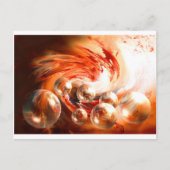 現代的な抽象アート ポストカード (正面)