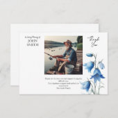 現代的な植物葬の追悼カード サンキューカード (正面/裏面)