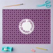 現代的な紫の水玉模様 薄葉紙 (クラフト)