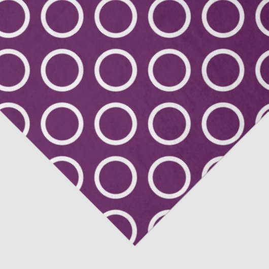 現代的な紫の水玉模様 薄葉紙 (詳細)