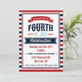 現代的な7月4日祝賀会 招待状 (スタンド正面)