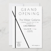 現代美術ギャラリー グランドオープニング招待状 セーブザデート (正面)