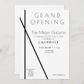 現代美術ギャラリー グランドオープニング招待状 セーブザデート (正面/裏面)