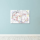 現代美術 キャンバスプリント (インサイチュ (ウッドフロア))