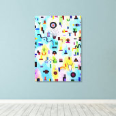 現代美術 キャンバスプリント (インサイチュ (ウッドフロア))