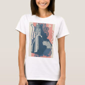 現代都市スカイライン ポップアート Tシャツ (正面)