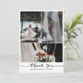 現代風な感謝を伝える結婚式写真の台本 サンキューカード (スタンド正面)