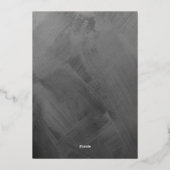 現代風のシンプルなハッピーニューイヤーの写真 箔シーズンカード (裏面)