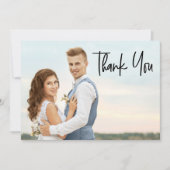 現代風オリジナルメッセージ2 結婚写真 サンキューカード (正面)