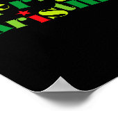 現代風クリスマス タイポグラフィ ポスター (角)