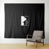 現代風シンプルなオリジナルウェディングフォトを作成 タペストリー (インサイチュ(横))