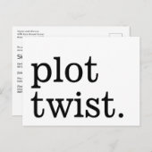 現代風シンプルカジュアルウェディング延期 ポストカード (正面/裏面)