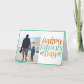 現代風父親節照片模板 カード (正面)