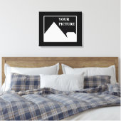 現代風 シンプル オリジナル ウェディング フォトを作成 キャンバスプリント (インサイチュ (寝室))