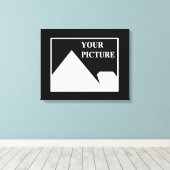 現代風 シンプル オリジナル ウェディング フォトを作成 キャンバスプリント (インサイチュ (ウッドフロア))