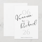 現代風 結婚延期案内 (正面/裏面)